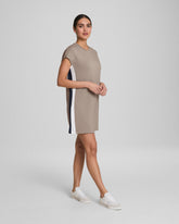 SPANX AirEssentials® Colorblock Mini T-Shirt Dress | Ashwood/Powder/Timeless Navy